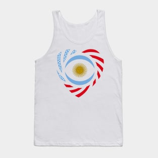 Argentinian American Multinational Patriot Flag Series (Heart) Tank Top